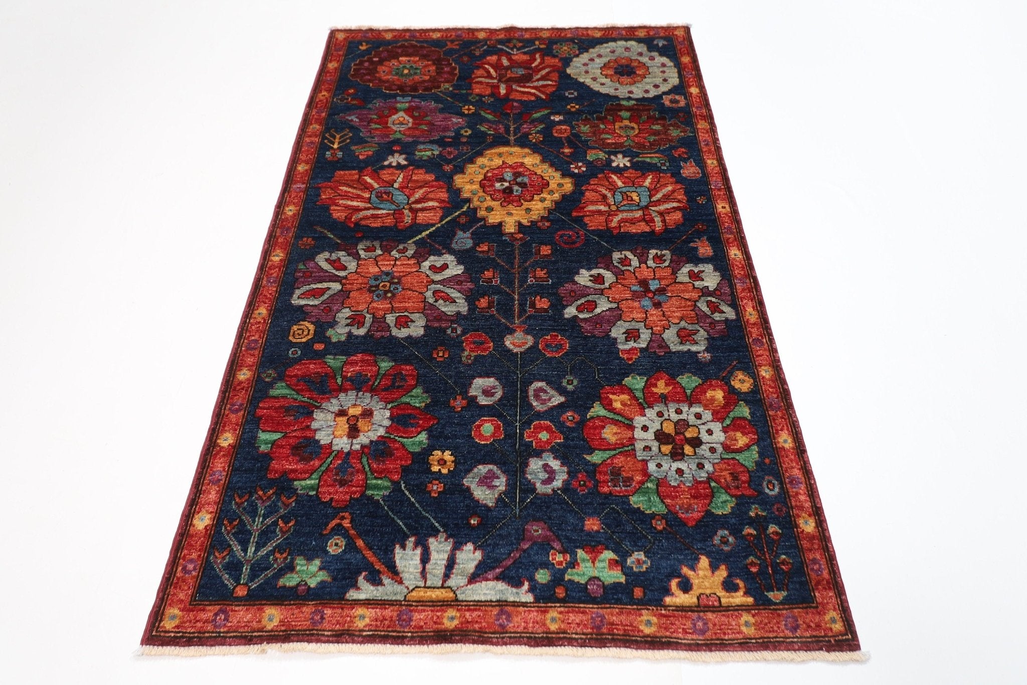 Kazak - 120 x 197 cm (3'11 x 6'6 ft) Handmade Wool Rug