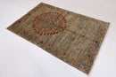 Kazak - 122 x 183 cm (4 x 6 ft) Hand - Knotted Wool Rug - Jerm Rugs - Handmade Afghan Rug - Jerm Rugs