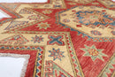 Kazak - 207 x 202 cm, 6.10 x 6.8 ft Hand Knotted Area Rug - Jerm Rugs - Handmade Afghan Rug - Jerm Rugs