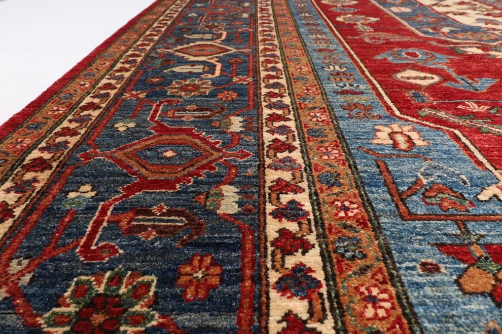 Kazak - 273 x 363 cm (9x12 ft) Red Area Rug - Jerm Rugs - Handmade Afghan Rug - Jerm Rugs