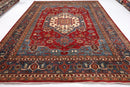 Kazak - 273 x 363 cm (9x12 ft) Red Area Rug - Jerm Rugs - Handmade Afghan Rug - Jerm Rugs