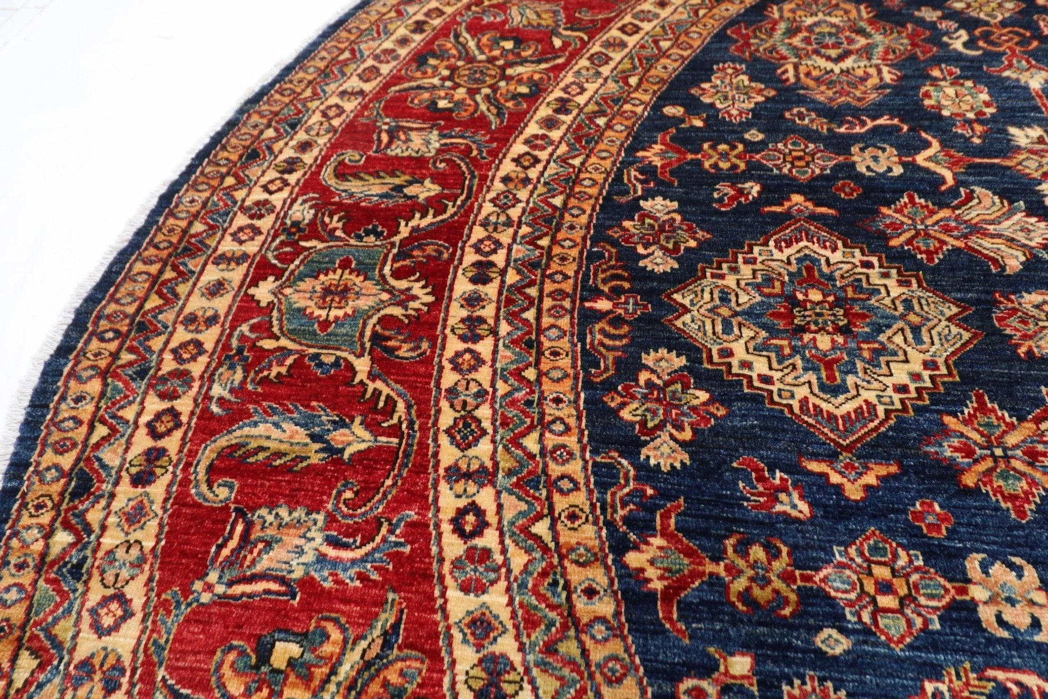 Kazak - 300 x 315 cm (9.11 x 10.4 ft) Hand - Knotted Wool Rug - Jerm Rugs - Handmade Afghan Rug - Jerm Rugs