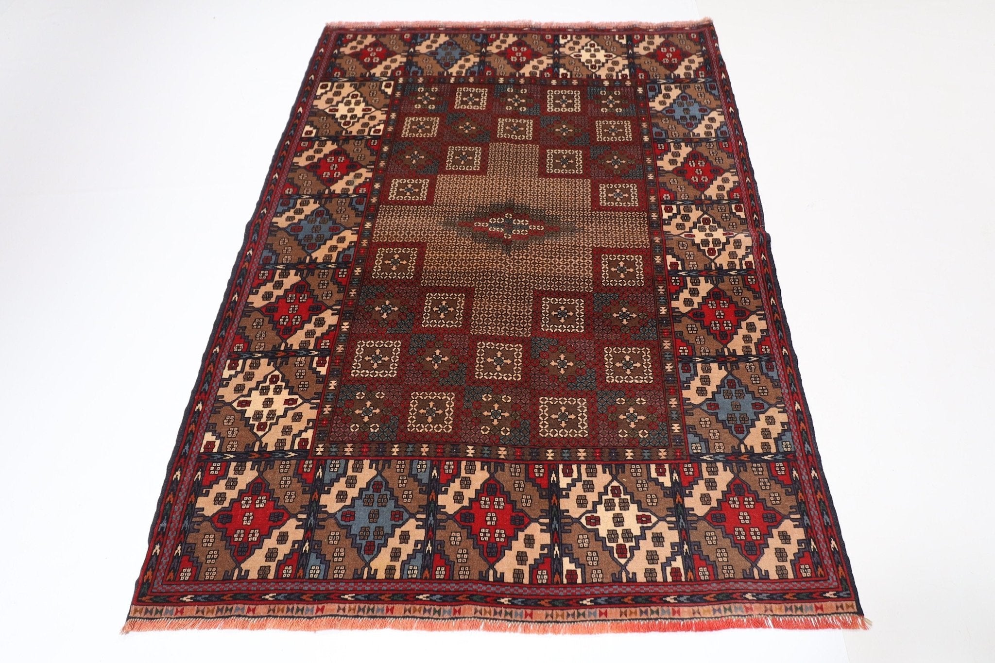 Kazak - 300 x 395 cm (9.11 x 13 ft) Vintage Hand-Knotted Afghan Rug