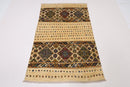 Kazak - 3'2 x 5'4 ft (97 x 162 cm) Handmade Afghan Wool Rug - Jerm Rugs - Handmade Afghan Rug - Jerm Rugs