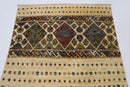 Kazak - 3'2 x 5'4 ft (97 x 162 cm) Handmade Afghan Wool Rug - Jerm Rugs - Handmade Afghan Rug - Jerm Rugs