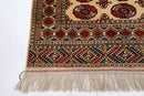 Kazak - 3.5x5.2 ft (103x157 cm) Hand Knotted Afghan Wool Area Rug - Jerm Rugs - Handmade Afghan Rug - Jerm Rugs