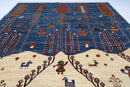 Kazak - 6'11x8'8 ft (180x263 cm) Handmade Area Rug - Jerm Rugs - Handmade Afghan Rug - Jerm Rugs