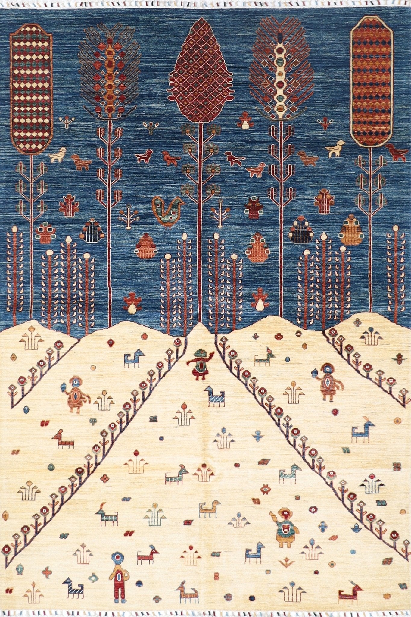 Kazak - 6'11x8'8 ft (180x263 cm) Handmade Area Rug