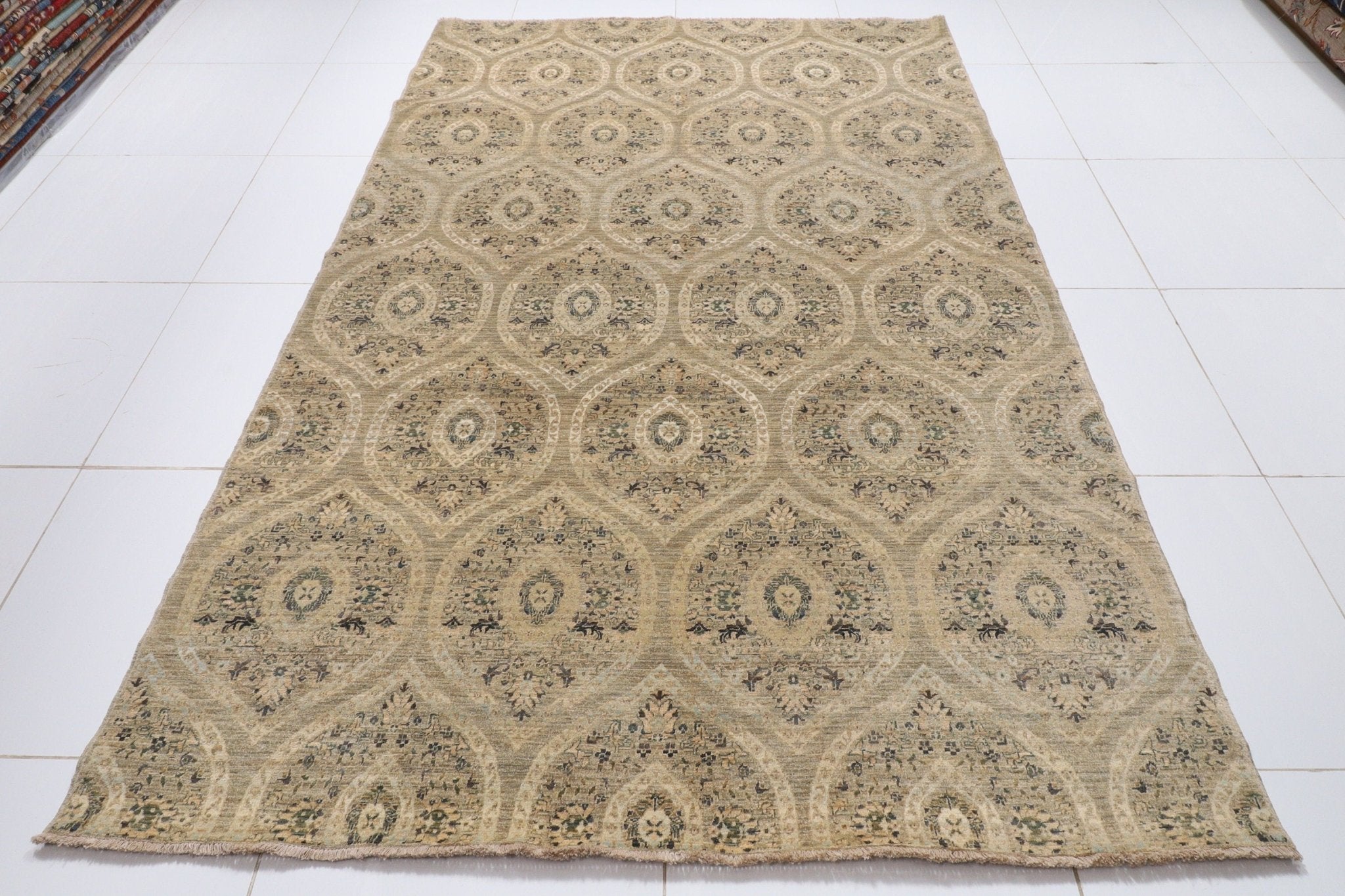 Kazak - 6'1x9'6 ft (184x288 cm) Handmade Afghan Area Rug - Jerm Rugs - Handmade Afghan Rug - Jerm Rugs