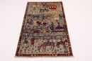 Kazak - 99 x 150 cm (3.3 x 4.11 ft) Handcrafted Area Rug - Jerm Rugs - Handmade Afghan Rug - Jerm Rugs