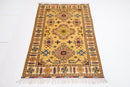 Kazak Area Rug - 3'4" x 4'11" (101 x 149 cm) - Jerm Rugs - Handmade Afghan Rug - Jerm Rugs