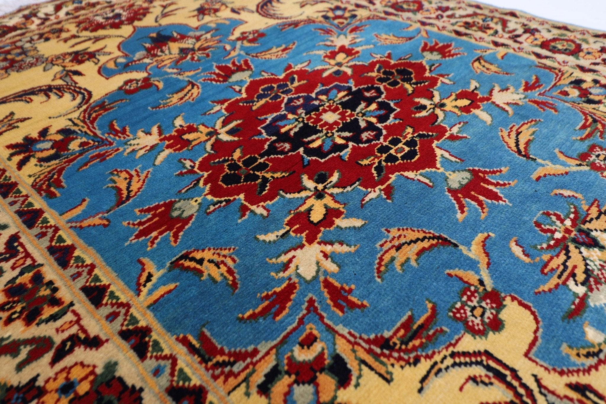 Kazak Area Rug - 3'4 x 4'11 ft (100 x 151 cm) Handmade Afghan Wool Rug - Jerm Rugs - Handmade Afghan Rug - Jerm Rugs