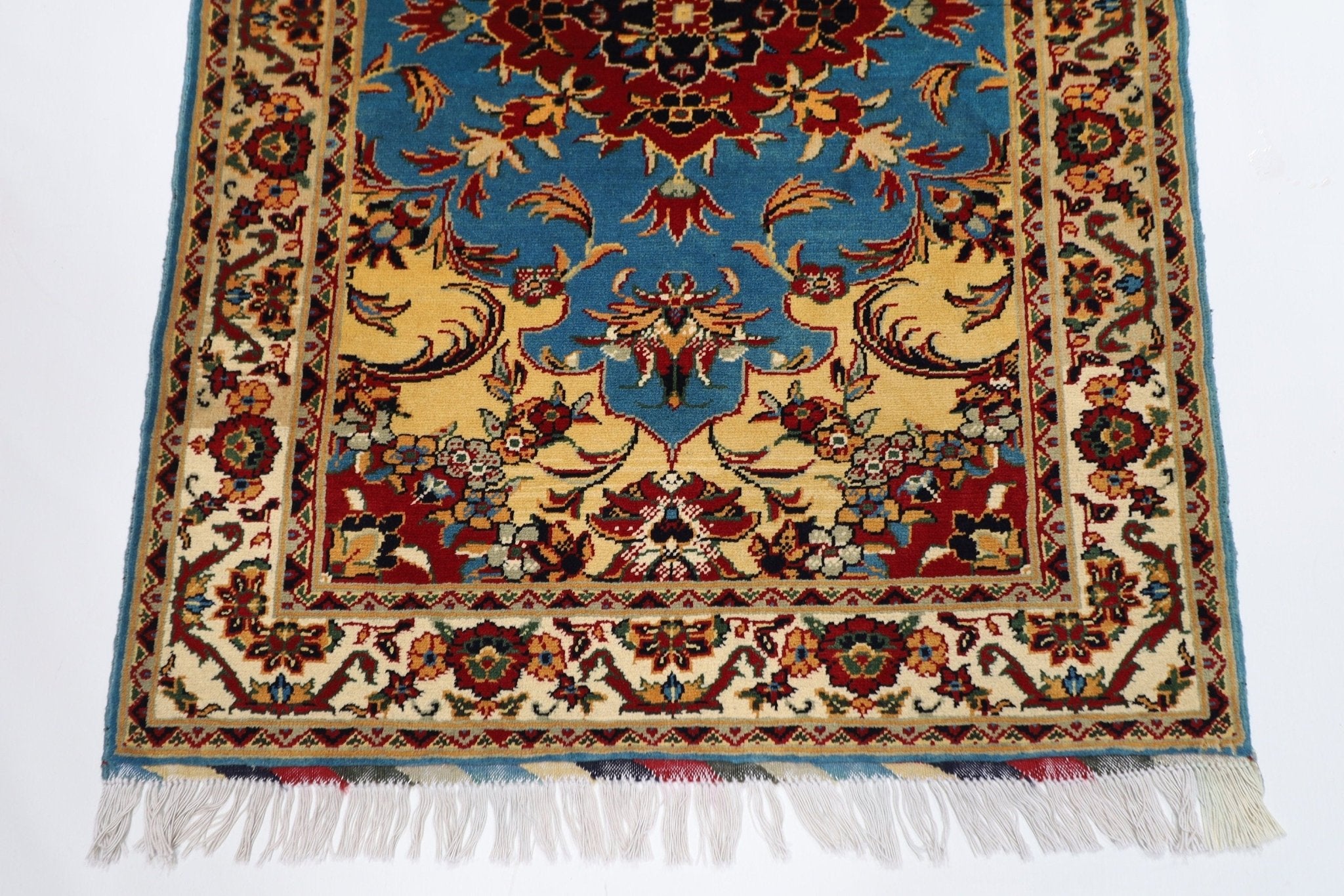 Kazak Area Rug - 3'4 x 4'11 ft (100 x 151 cm) Handmade Afghan Wool Rug - Jerm Rugs - Handmade Afghan Rug - Jerm Rugs