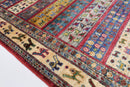 Kazak Area Rug - 3.5 x 5 ft (102 x 152 cm) Soft Wool Hand Knotted - Jerm Rugs - Handmade Afghan Rug - Jerm Rugs