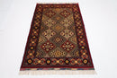 Kazak Area Rug - 3.5x5.4 ft (105x161 cm) Hand Knotted Afghan Wool Rug - Jerm Rugs - Handmade Afghan Rug - Jerm Rugs