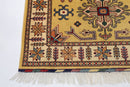 Kazak Area Rug - 3'6 x 5'1 ft (106 x 155 cm) Hand Knotted Wool Rug - Jerm Rugs - Handmade Afghan Rug - Jerm Rugs