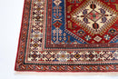 Kazak Area Rug - 4'4x6'3 ft (130 x 190 cm) Hand Knotted Afghan Wool Rug - Jerm Rugs - Handmade Afghan Rug - Jerm Rugs