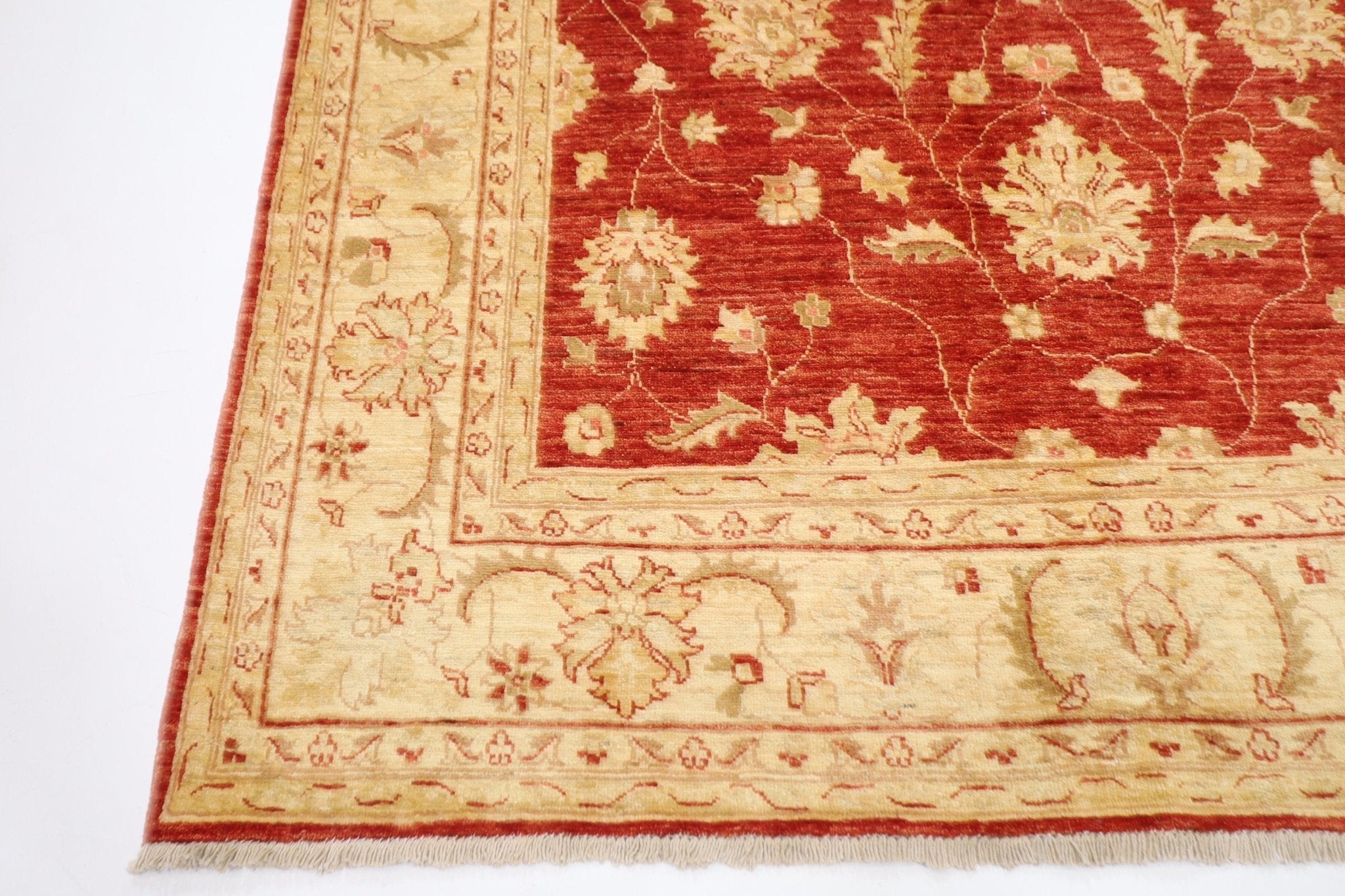 Kazak Hand Knotted Rug - 5'8" x 8'5" (172 x 255 cm) - Jerm Rugs - Handmade Afghan Rug - Jerm Rugs