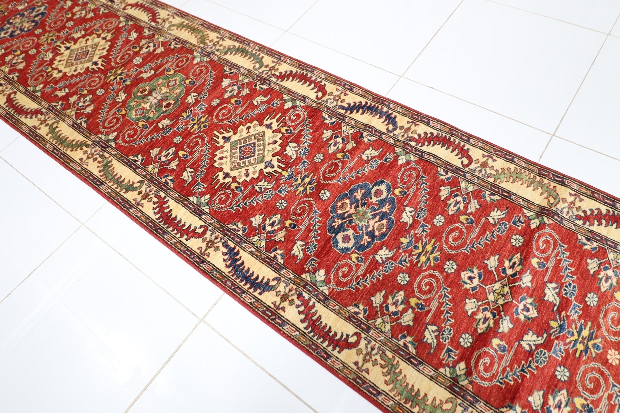 Kazak Long Runner Rug - 96 x 582 cm