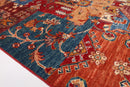 Kazak Patchwork Rug - 3'6x5'5 ft (105x156 cm) - Jerm Rugs - Handmade Afghan Rug - Jerm Rugs