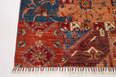 Kazak Patchwork Rug - 3'6x5'5 ft (105x156 cm) - Jerm Rugs - Handmade Afghan Rug - Jerm Rugs