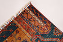 Kazak Patchwork Rug - 3'6x5'5 ft (105x156 cm) - Jerm Rugs - Handmade Afghan Rug - Jerm Rugs