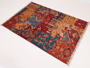 Kazak Patchwork Rug - 3'6x5'5 ft (105x156 cm) - Jerm Rugs - Handmade Afghan Rug - Jerm Rugs