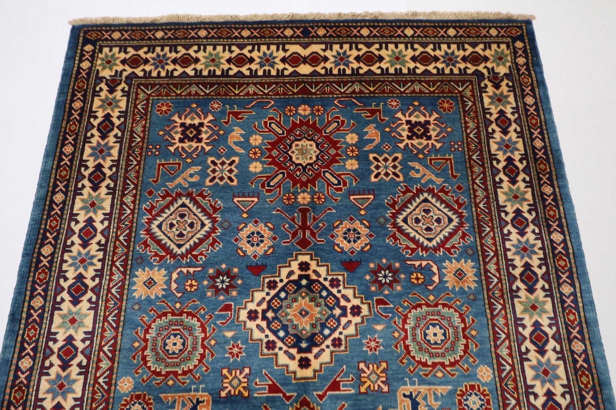 Kazak Rug - 113 x 213 cm (4 x 7 ft) - Jerm Rugs - Handmade Afghan Rug - Jerm Rugs