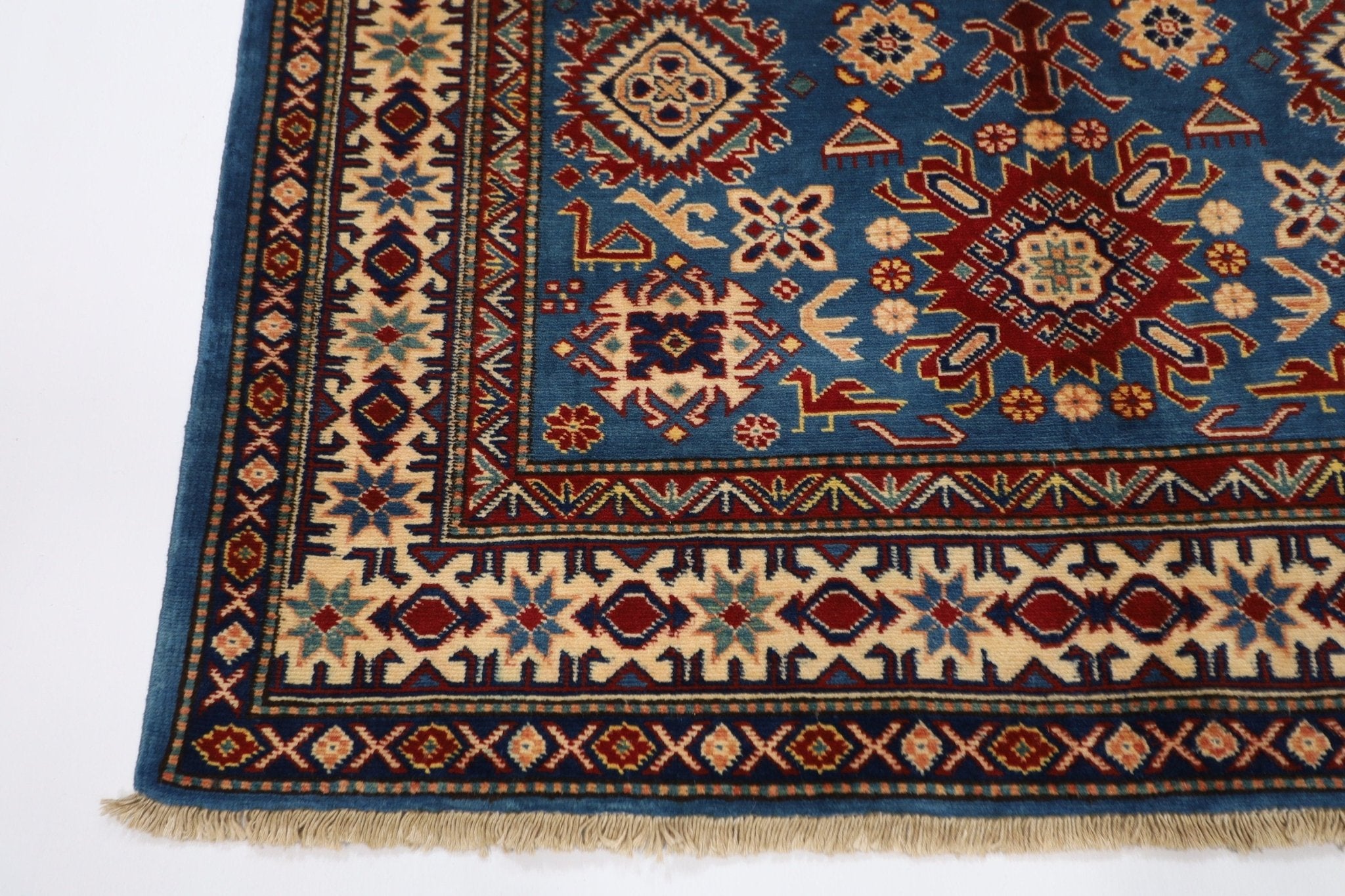 Kazak Rug - 113 x 213 cm (4 x 7 ft) - Jerm Rugs - Handmade Afghan Rug - Jerm Rugs