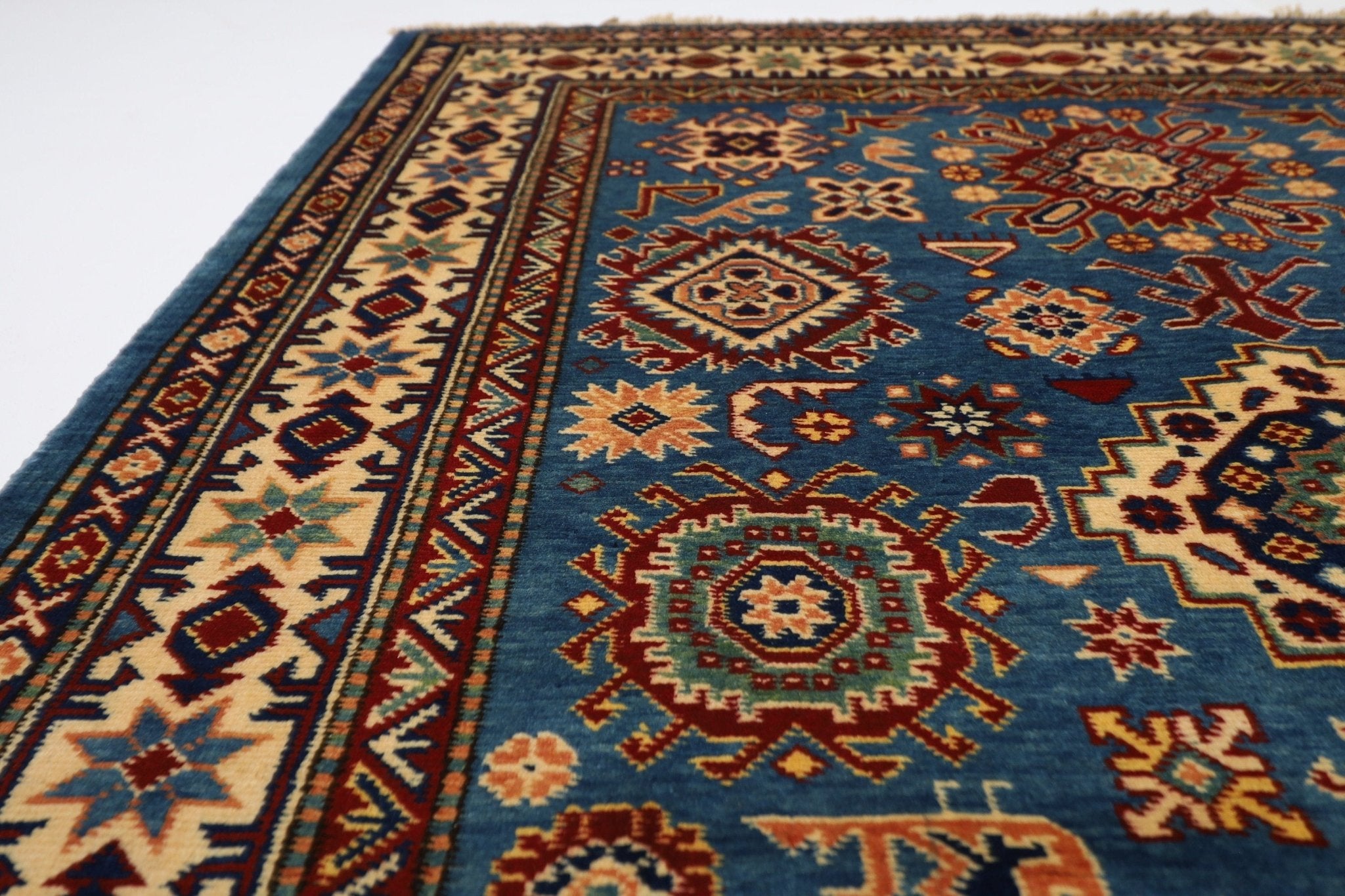 Kazak Rug - 113 x 213 cm (4 x 7 ft) - Jerm Rugs - Handmade Afghan Rug - Jerm Rugs