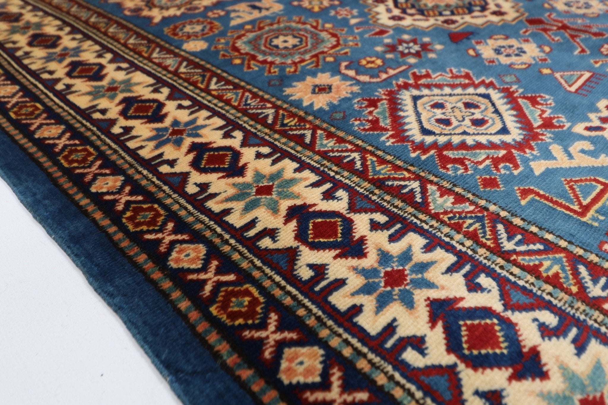 Kazak Rug - 113 x 213 cm (4 x 7 ft) - Jerm Rugs - Handmade Afghan Rug - Jerm Rugs