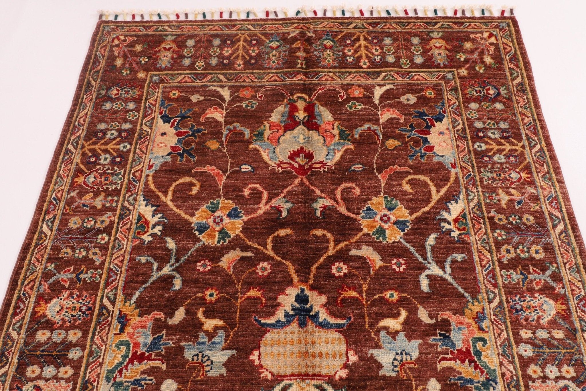 Kazak Rug - 118 x 184 cm (3'11" x 6') - Jerm Rugs - Handmade Afghan Rug - Jerm Rugs