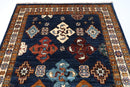 Kazak Rug - 122 x 178 cm (4 x 6 ft) Handcrafted Afghan Area Rug for Living Spaces - Jerm Rugs - Handmade Afghan Rug - Jerm Rugs