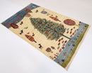 Kazak Rug - 124 x 195 cm (4'1 x 6'5 ft) - Jerm Rugs - Handmade Afghan Rug - Jerm Rugs