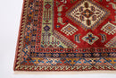 Kazak Rug - 127 x 186 cm (4'2 x 6'2 ft) Handmade Afghan Area Rug - Jerm Rugs - Handmade Afghan Rug - Jerm Rugs