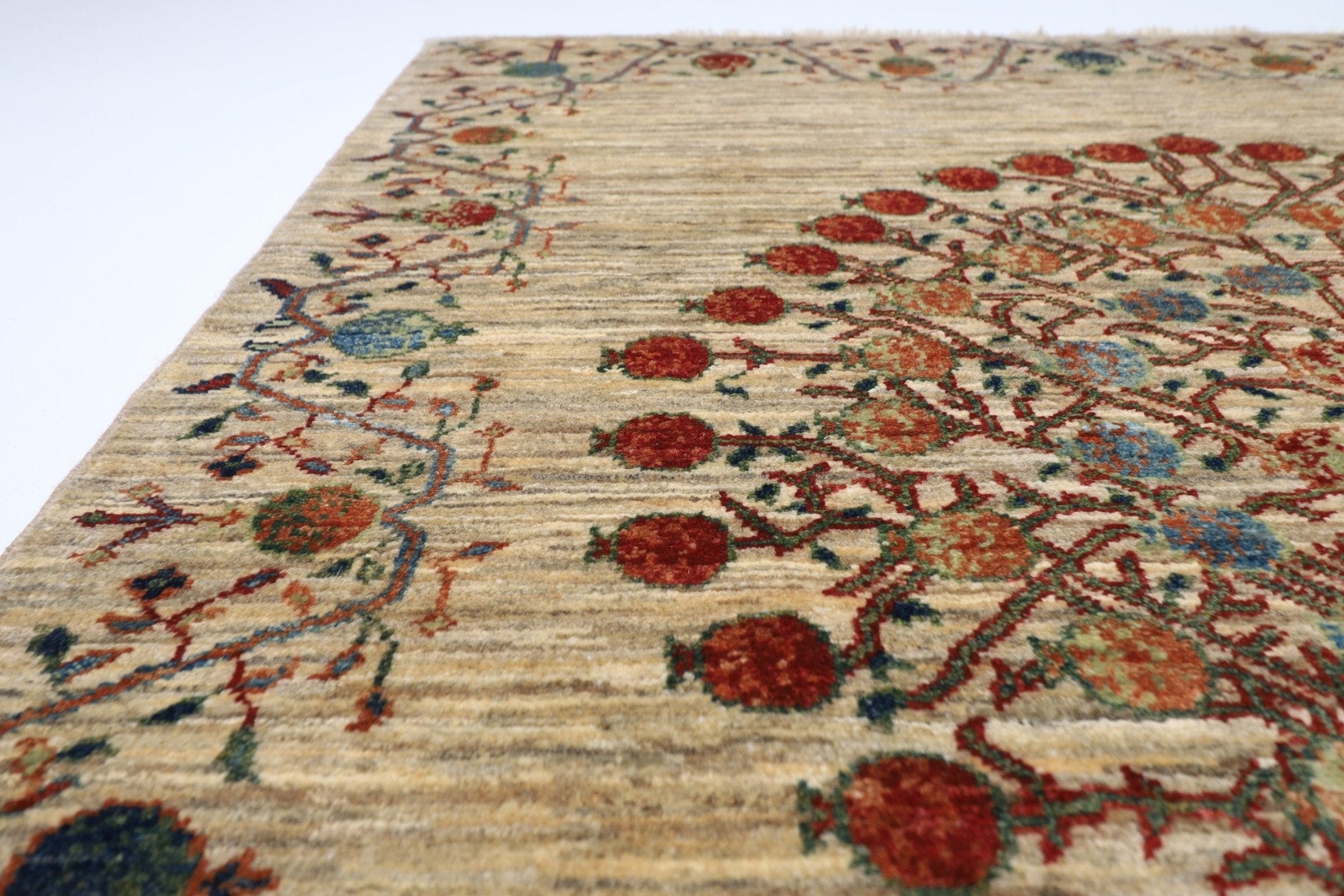 Kazak Rug - 127 x 189 cm (4'3 x 6'3 ft) Handcrafted Afghan Wool - Jerm Rugs - Handmade Afghan Rug - Jerm Rugs