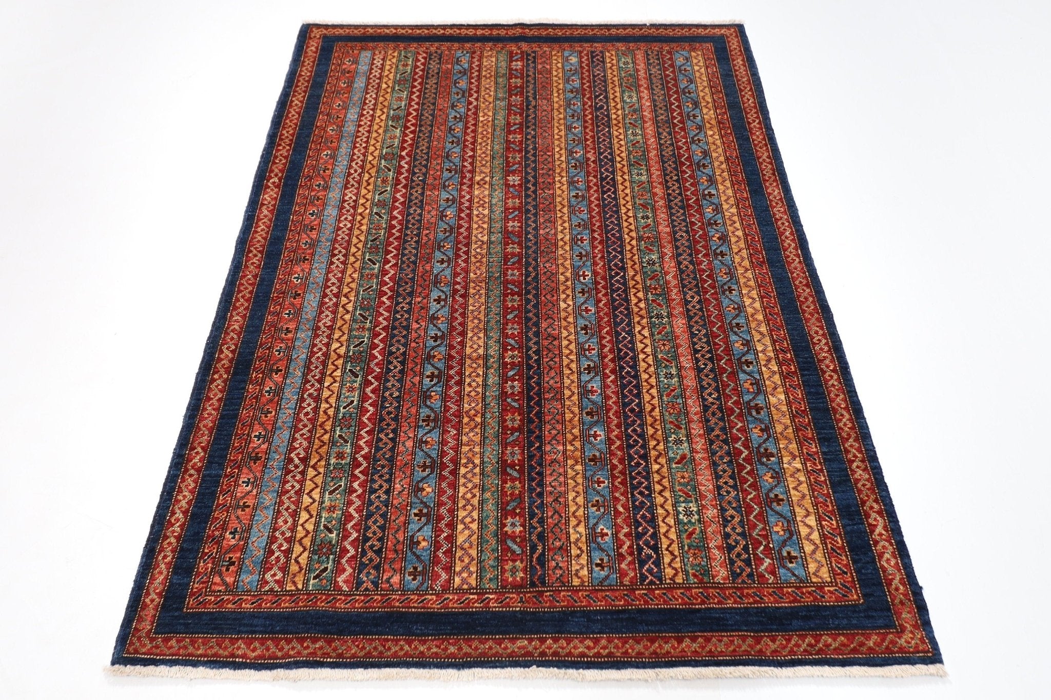 Kazak Rug - 130 x 183 cm (4.4 x 6 ft) Handcrafted Afghan Masterpiece