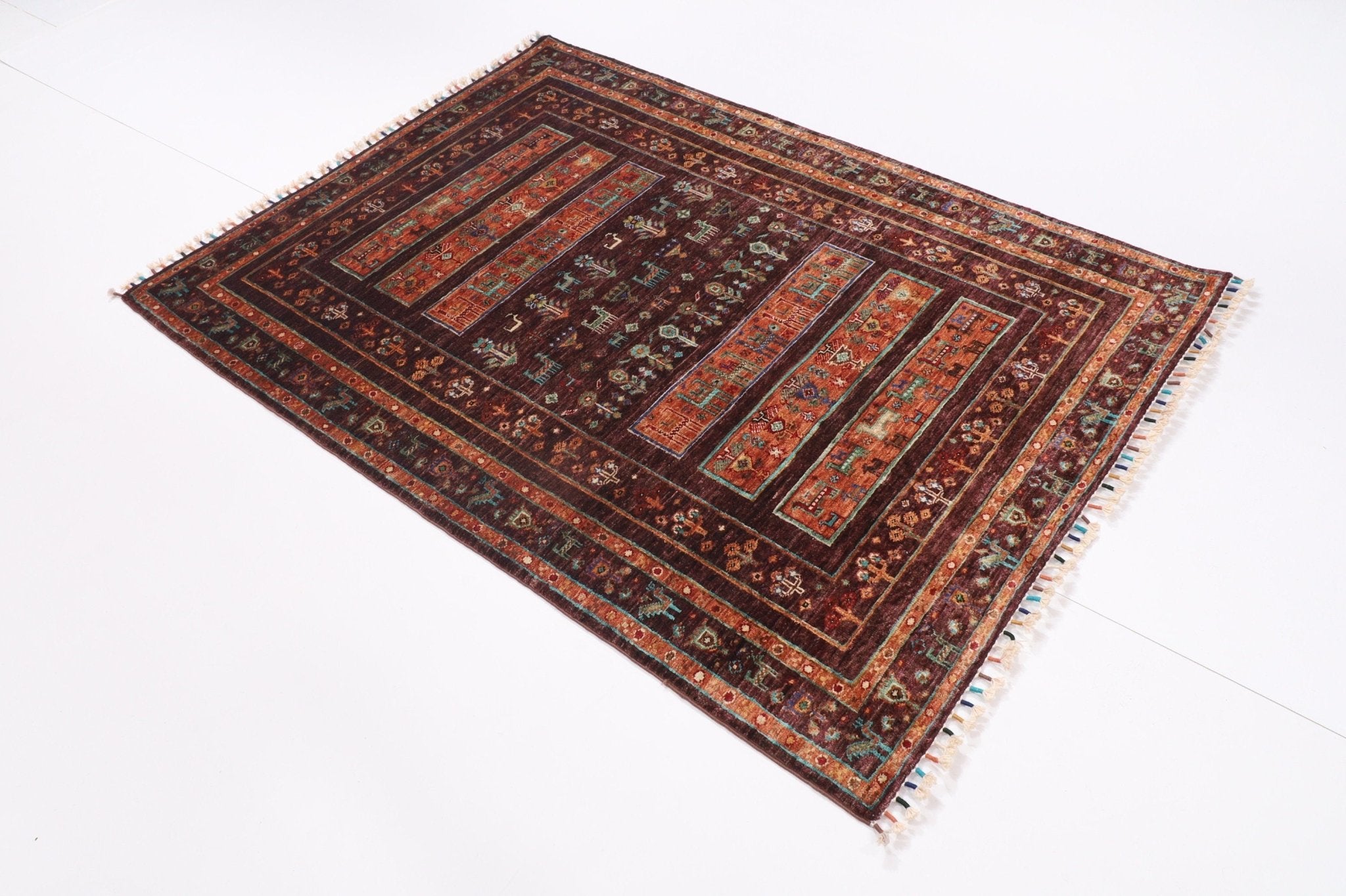 Kazak Rug - 131 x 180 cm, 4.4 x 5.11 ft - Jerm Rugs - Handmade Afghan Rug - Jerm Rugs