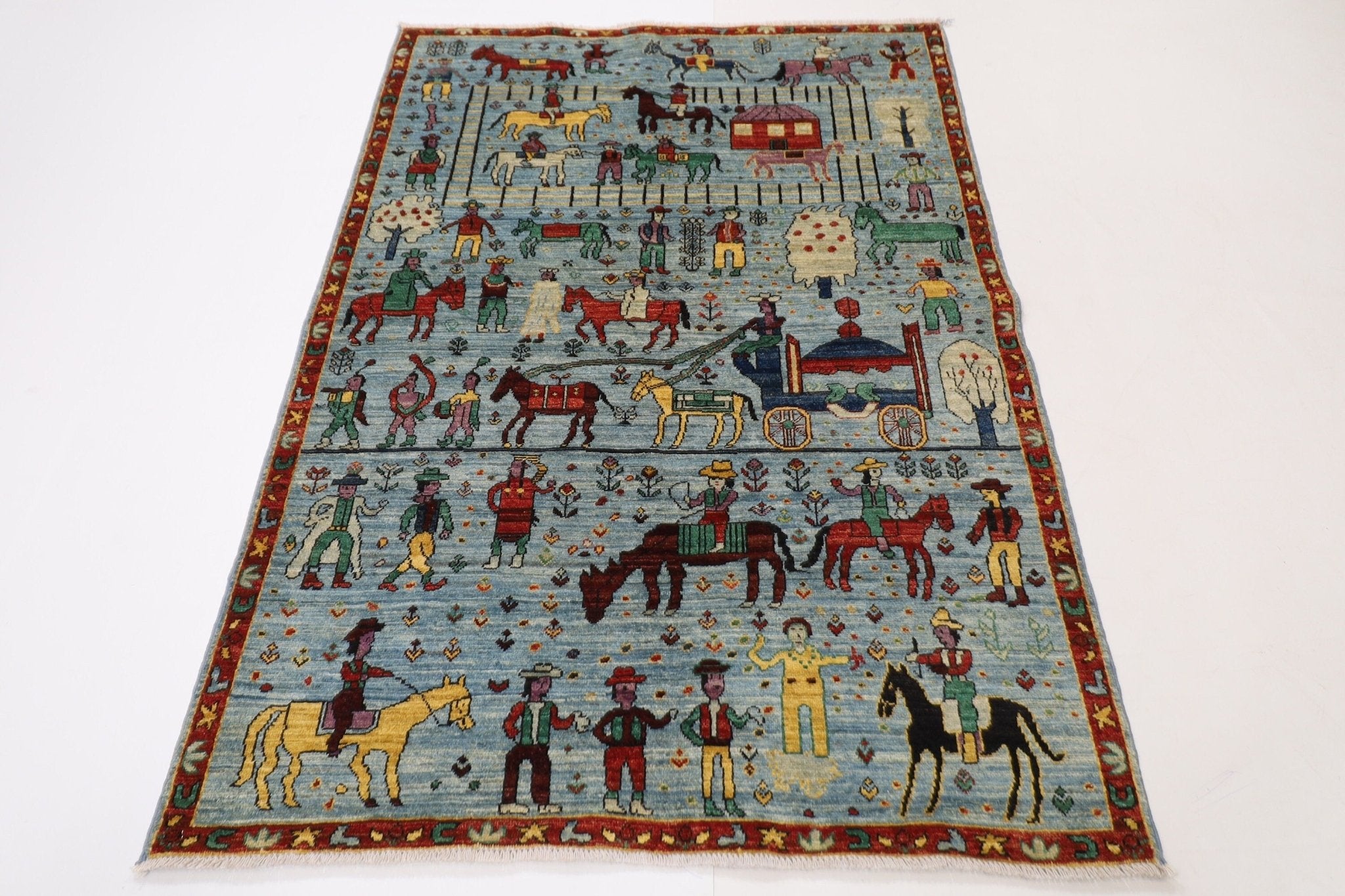 Kazak Rug - 131 x 186 cm (4.4 x 6.1 ft)