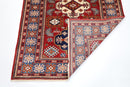 Kazak Rug - 4'2 x 5'8 ft (127 x 173 cm) Handmade Afghan Wool Area Rug - Jerm Rugs - Handmade Afghan Rug - Jerm Rugs