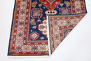 Kazak Rug - 4'2 x 6'4 ft (126 x 192 cm) Hand Knotted Afghan Wool Area Rug - Jerm Rugs - Handmade Afghan Rug - Jerm Rugs