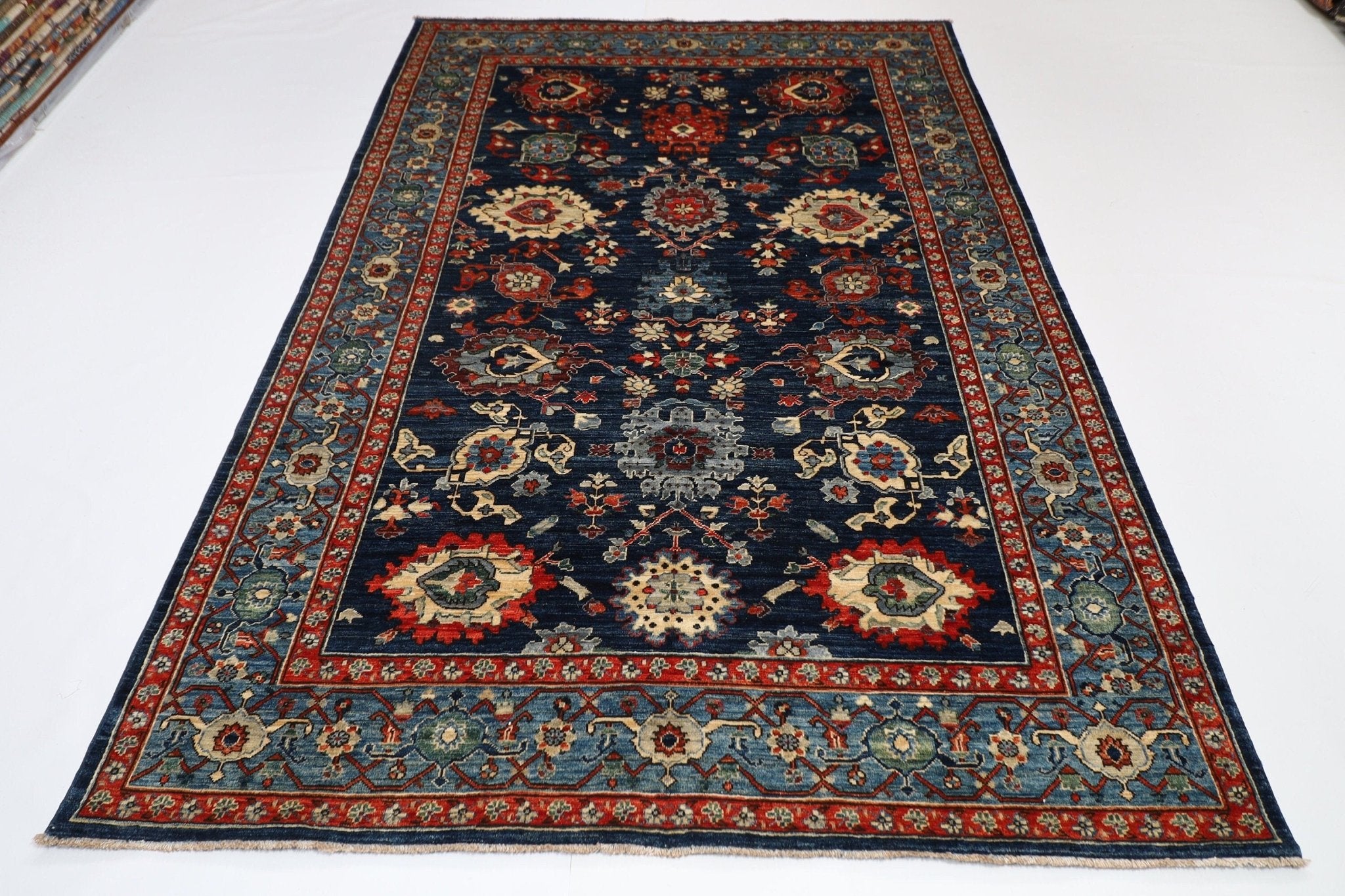 Kazak Rug - 5.11 x 8.11 ft (181 x 270 cm) - Jerm Rugs - Handmade Afghan Rug - Jerm Rugs