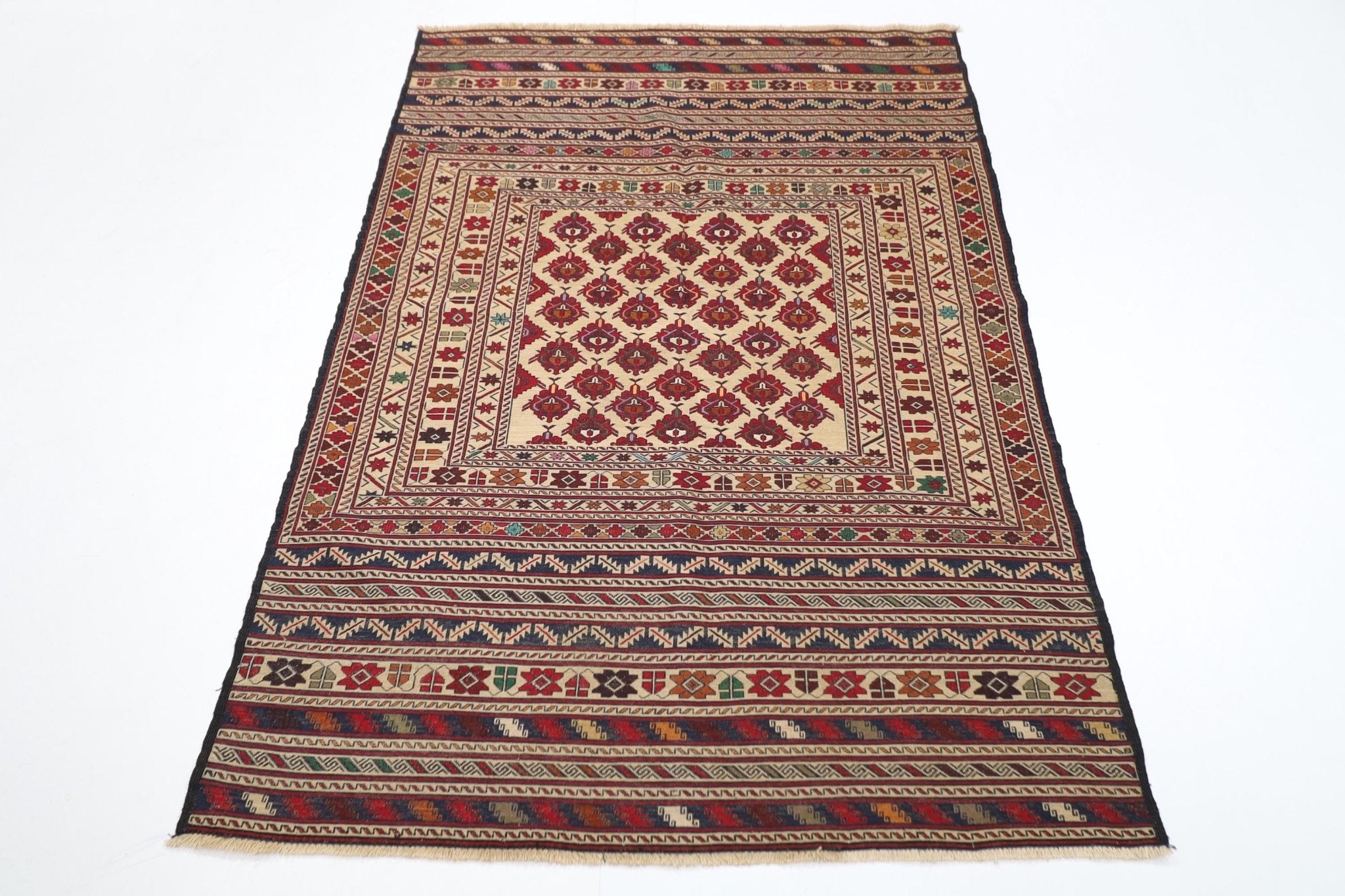 Kilim - 128 x 186 cm (4.3 x 6.2 ft) Handmade Afghan Wool Rug