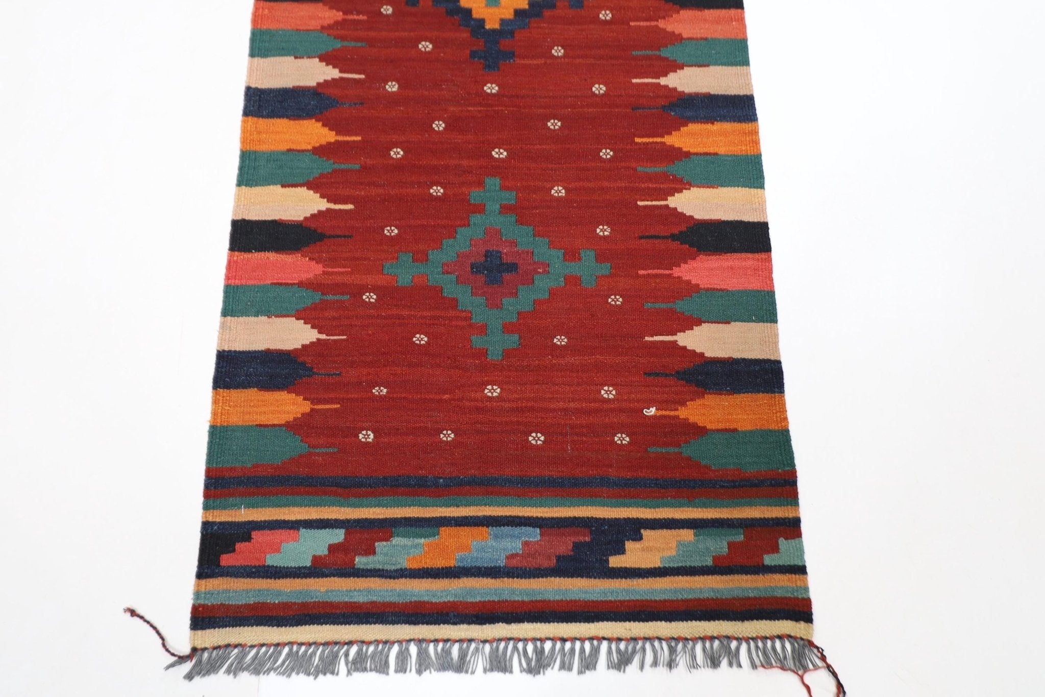 Kilim - 81 x 301 cm (2.8 x 9.11 ft) - Jerm Rugs - Jerm Rugs