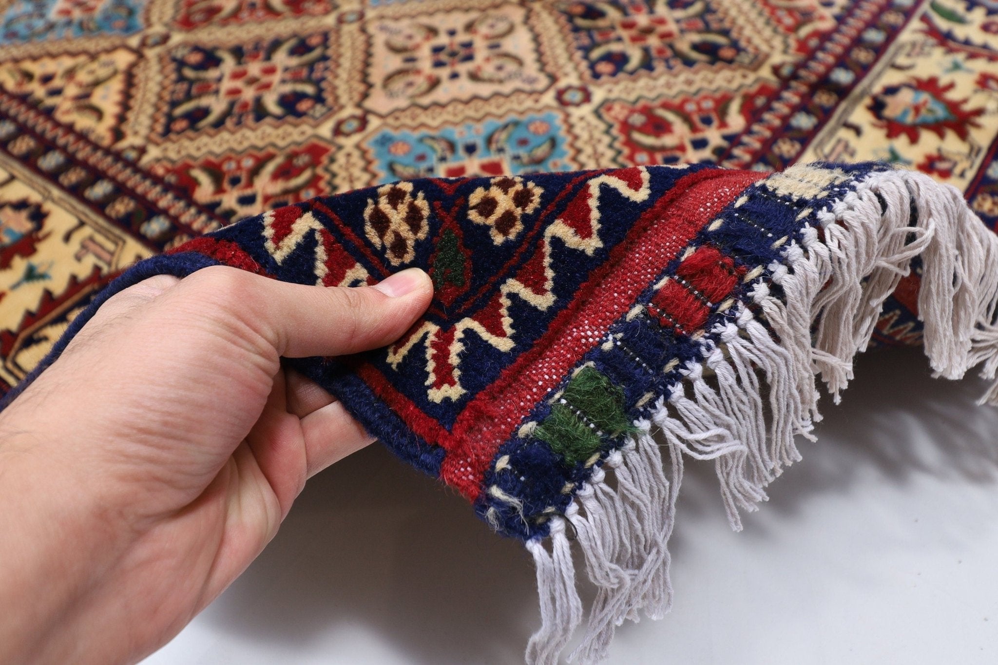 Kilim Rug - 144 x 210 cm (4.9 x 6.11 ft) - Jerm Rugs - Handmade Afghan Rug - Jerm Rugs