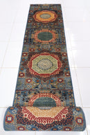 Mamluk - 76 x 975 cm (2.6 x 32 ft) Handmade Afghan Rug - Jerm Rugs - Jerm Rugs