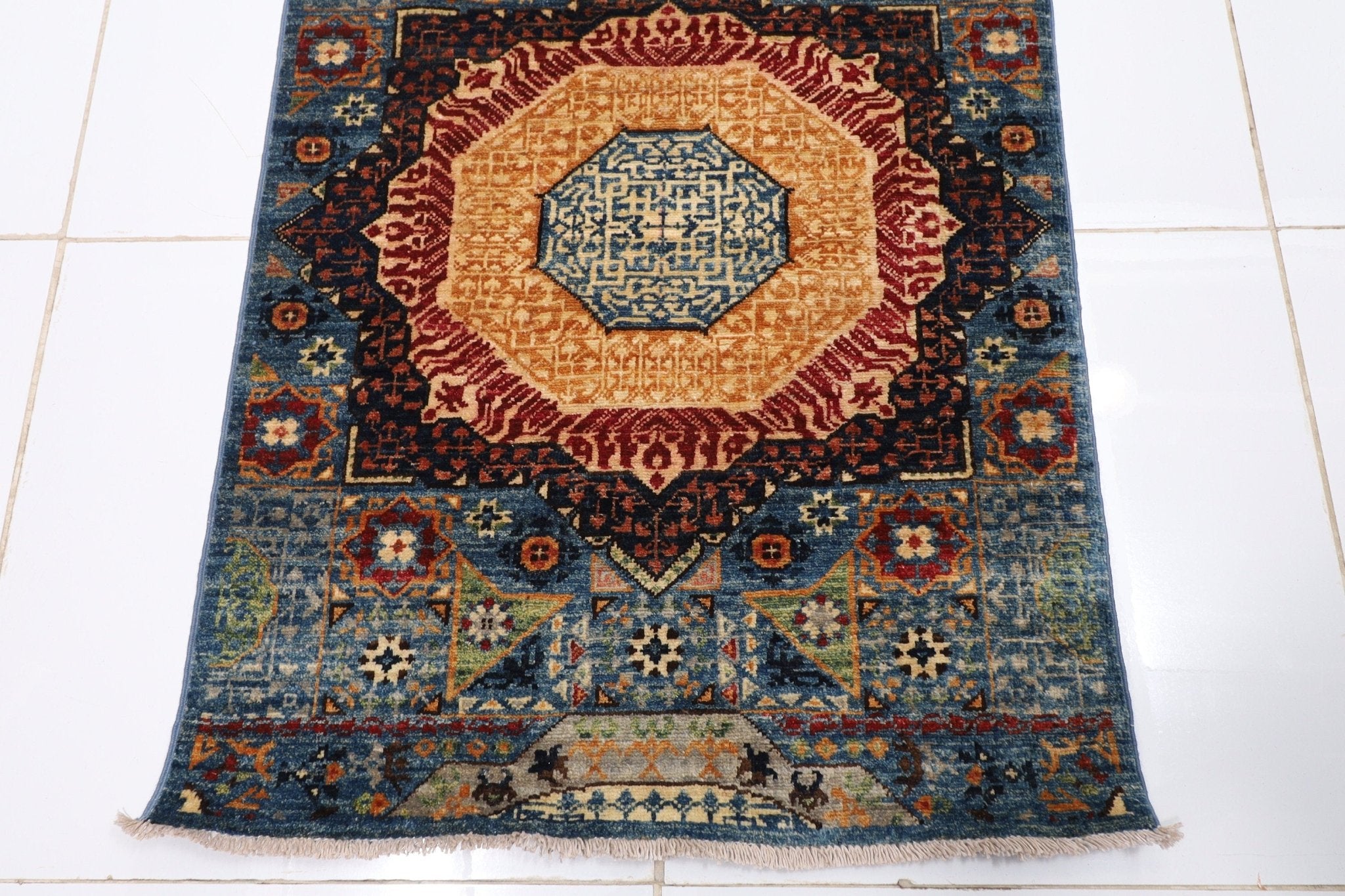 Mamluk - 76 x 975 cm (2.6 x 32 ft) Handmade Afghan Rug - Jerm Rugs - Jerm Rugs