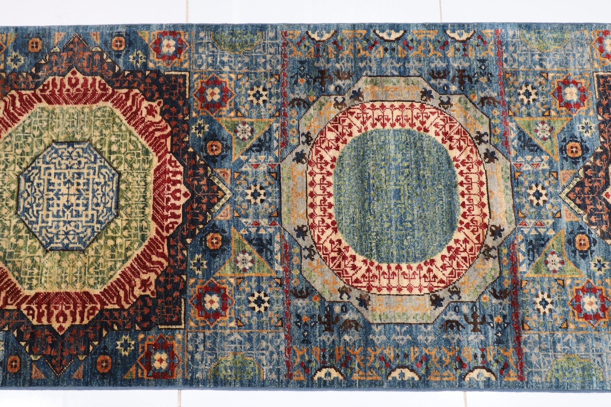 Mamluk - 76 x 975 cm (2.6 x 32 ft) Handmade Afghan Rug - Jerm Rugs - Jerm Rugs