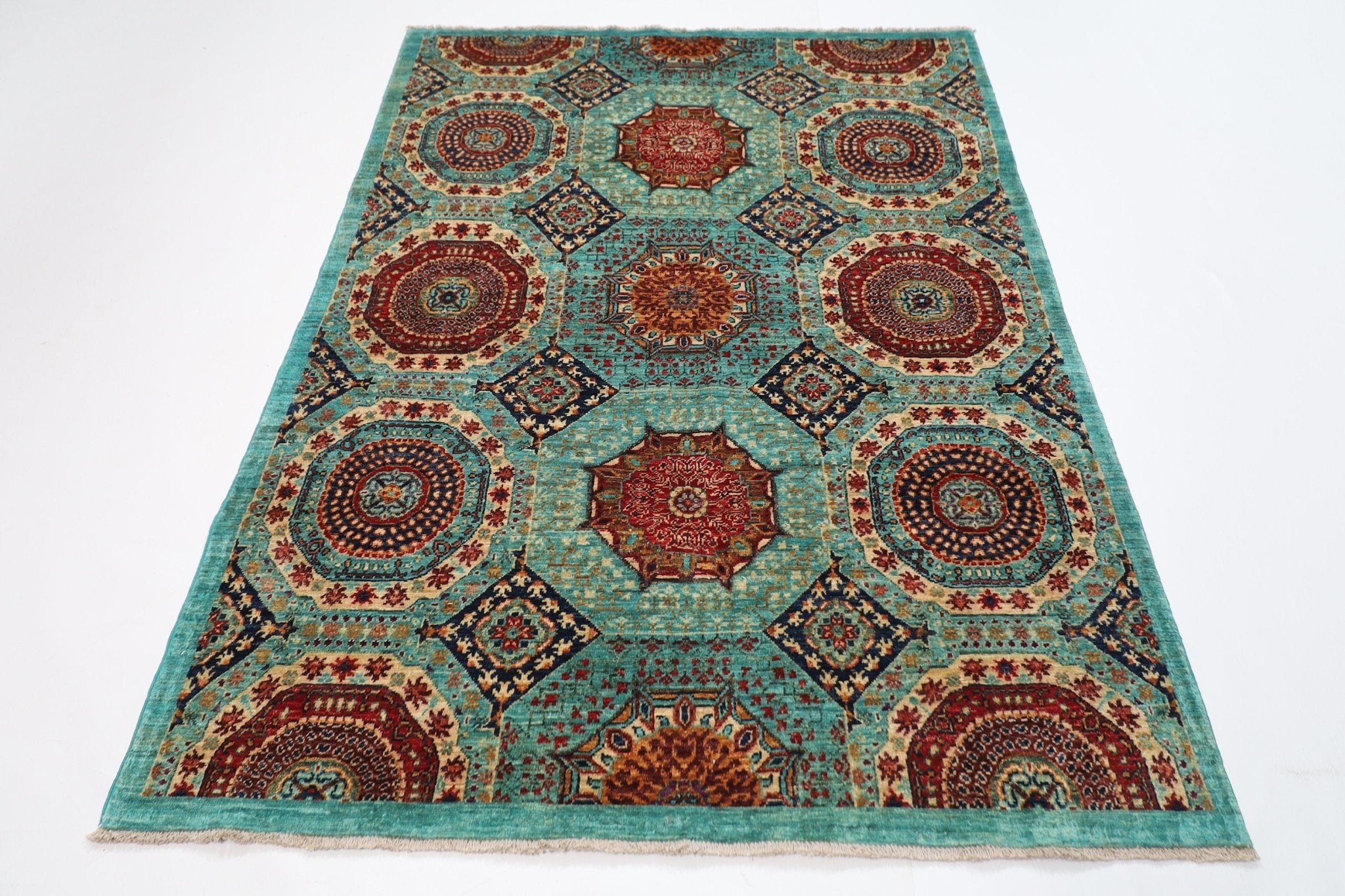 Mamluk Rug - 150 x 208 cm, 4.11 x 6.10 ft