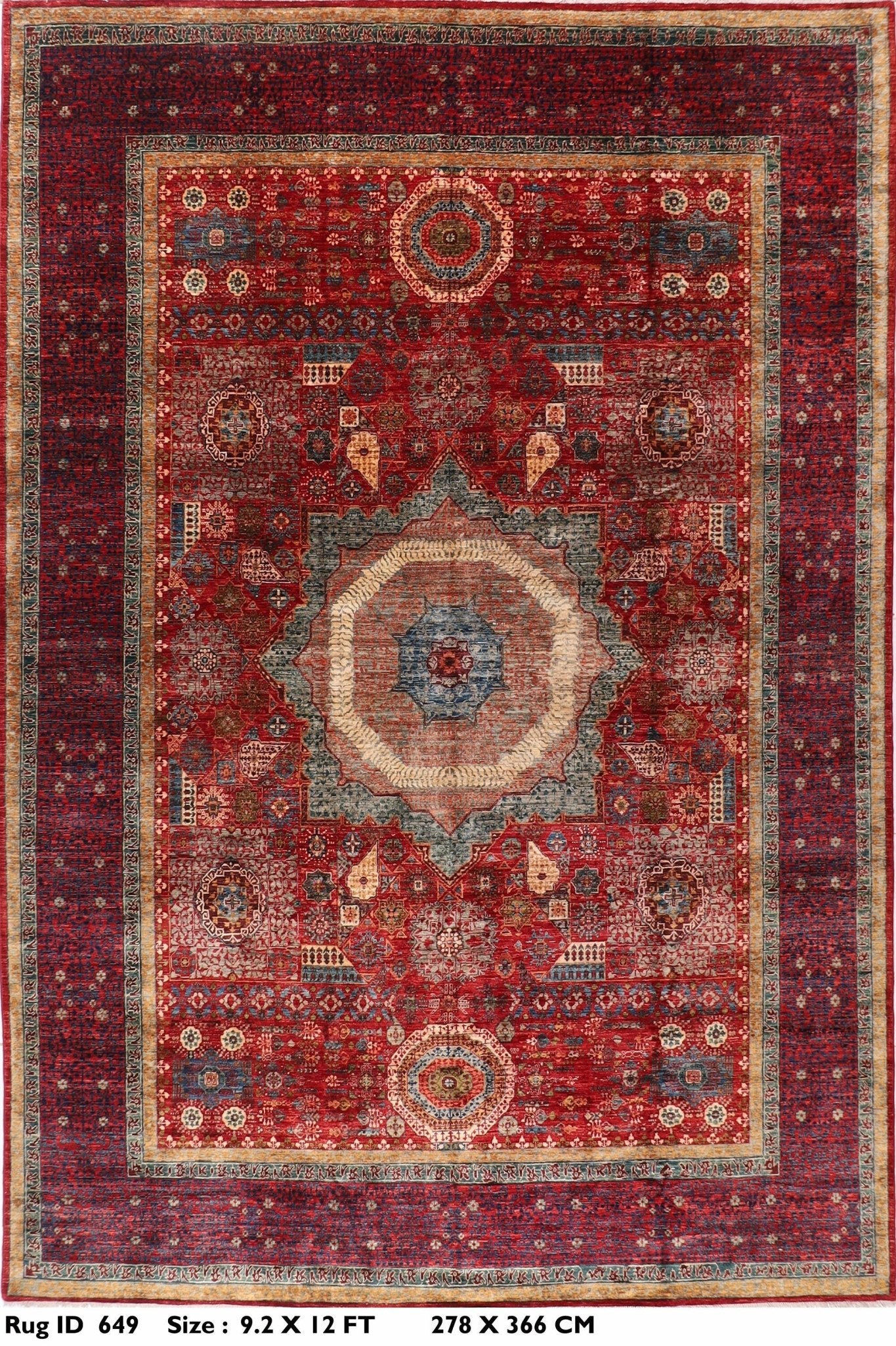 Mamluk Rug - 278x366 cm